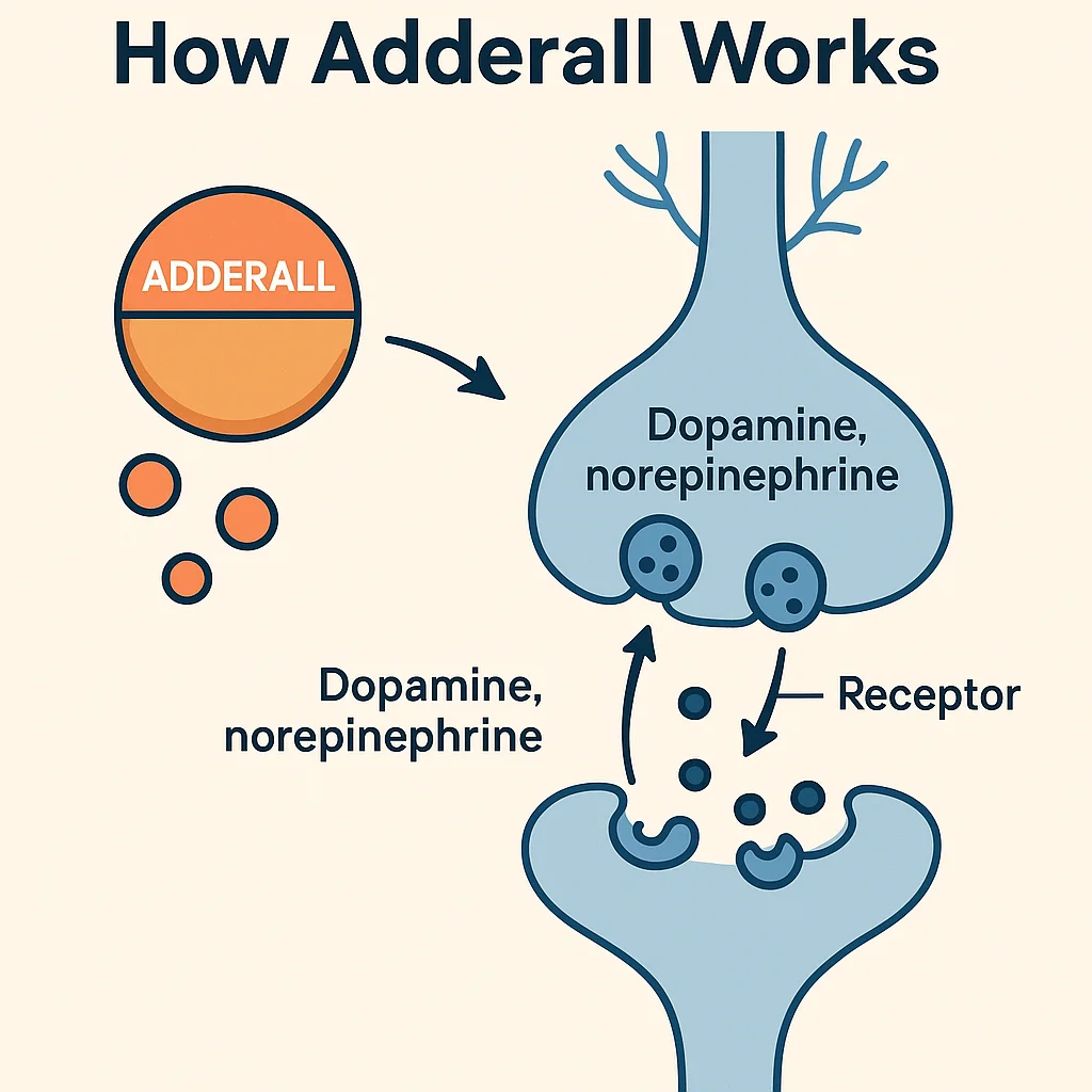 How does Adderall work?